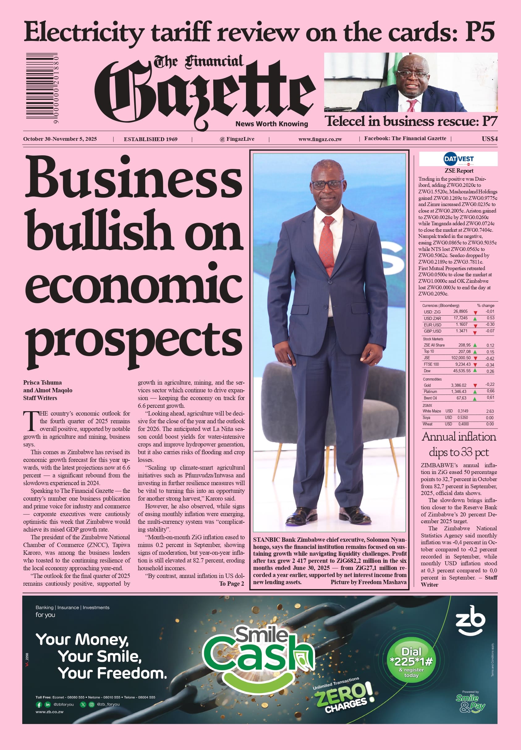 Thursday 30 October 2025